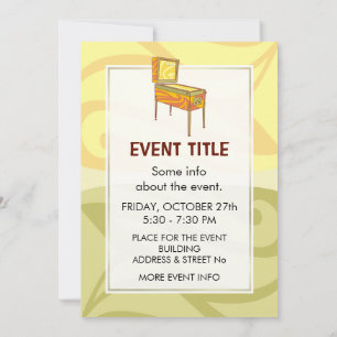 Pinball Machine Invitation