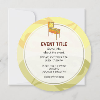 Pinball Machine Invitation