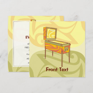 Pinball Machine Invitation