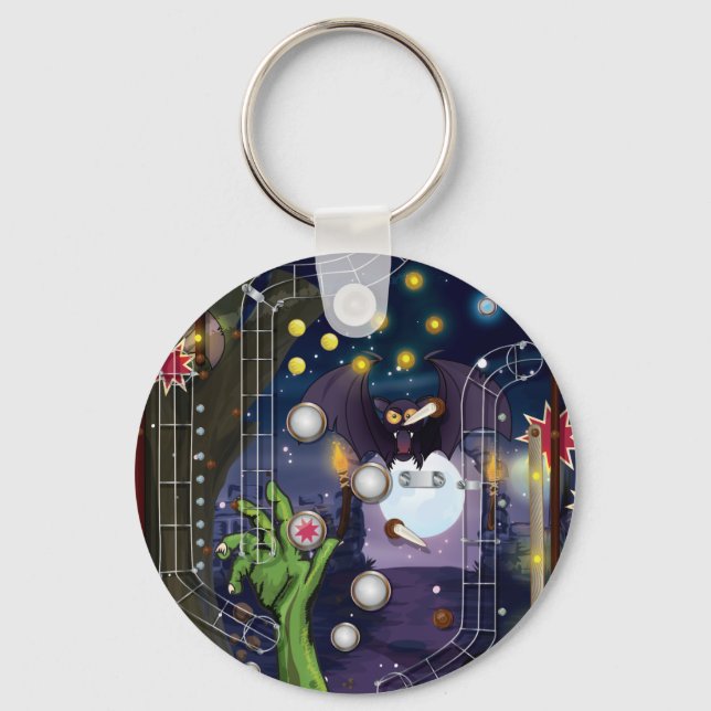 Pinball Machine Keychain (Front)