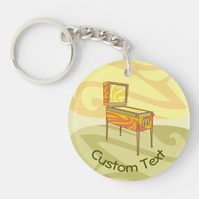 Pinball Machine Keychain (Front)