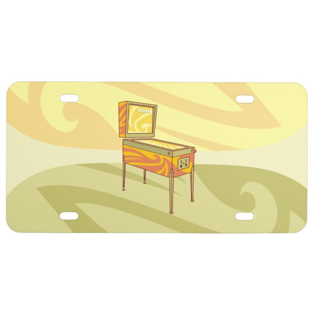 Pinball machine license plate (Front)