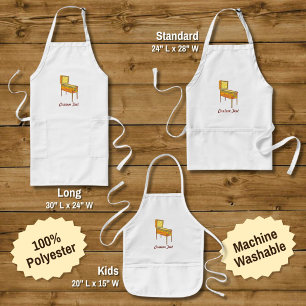 Pinball machine long apron