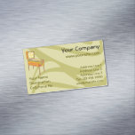 Pinball machine magnetic business card