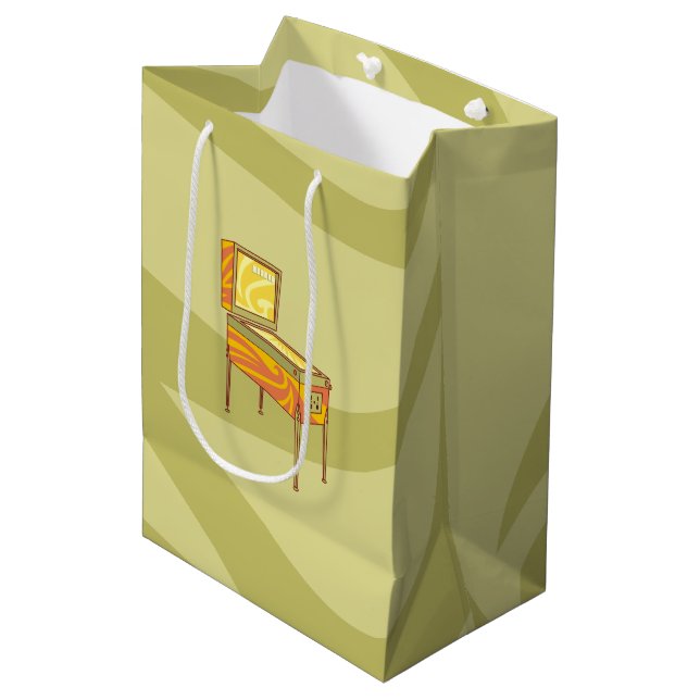 Pinball machine medium gift bag (Front Angled)