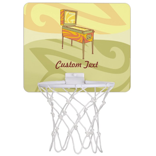 Pinball machine mini basketball hoop (Front)