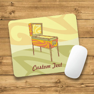 Pinball machine mouse pad