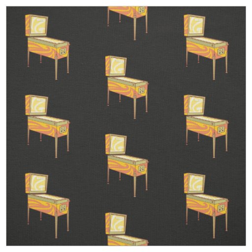 Pinball Machine Pattern Fabric