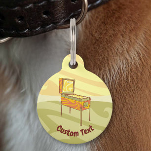 Pinball machine pet tag