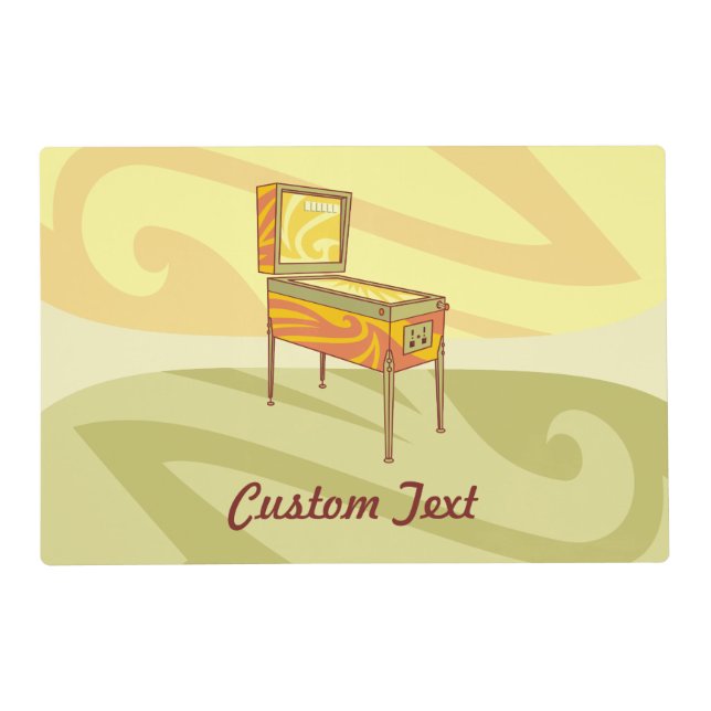 Pinball machine placemat (Front)