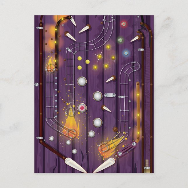 Pinball Machine Postcard (Front)