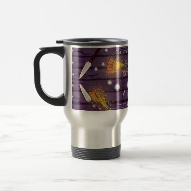 Pinball Machine Travel Mug (Left)