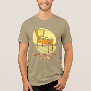 Pinball machine Tri-Blend shirt