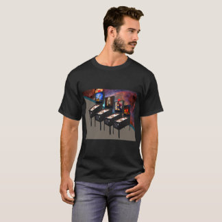Pinball Machines with Orion Nebula Dark T-Shirt