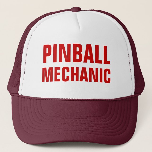Pinball Mechanic Trucker Hat (Front)