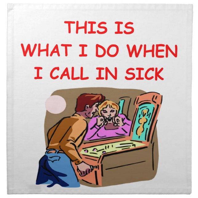 pinball napkin (Front)