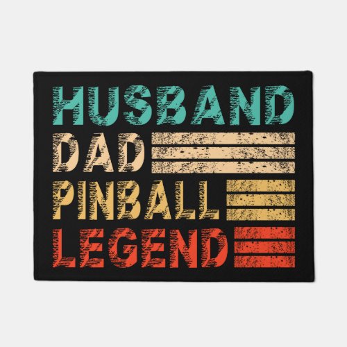 Pinball Player Dad Husband Hero Gift Doormat