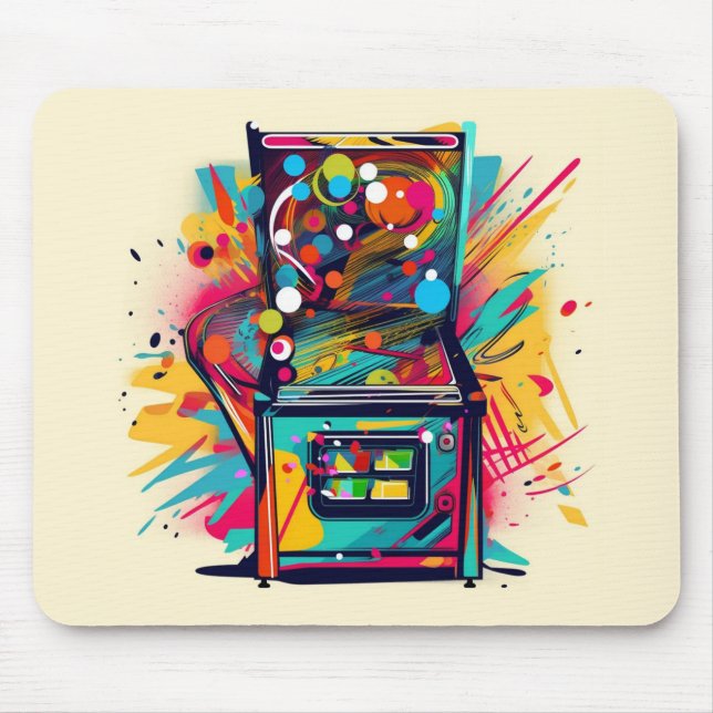 Pinball Player Non Slip Mousepad #25 (Front)
