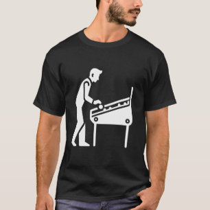 Pinball Player Retro Arcade Gamer Simple Style Des T-Shirt