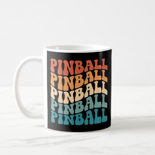 Pinball Retro Groovy Style Coffee Mug
