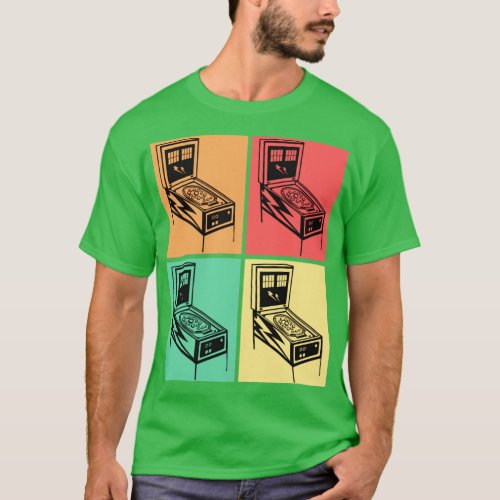Pinball Shirt Retro Classic Vintage Arcade Shirts 