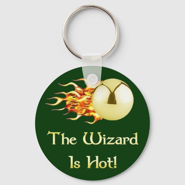 Pinball Wizard Is Hot Keychain (Front)