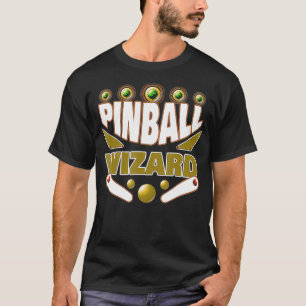 Pinball Wizard Retro Vintage Arcade Game Machine L T-Shirt