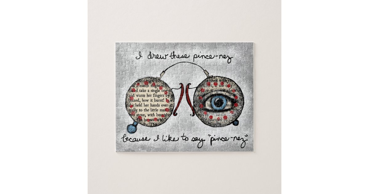 Pince Nez Jigsaw Puzzle Zazzle Pince Nez Jigsaw Puzzle Zazzle