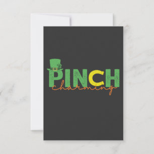 Pinch CHarming Funny St Patrick's Day Irish Gift  Invitation