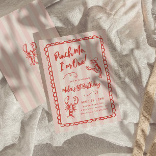 Pinch Me I'm One 1st Birthday Invitation