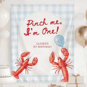 Pinch Me I'm One Lobster Party Tapestry