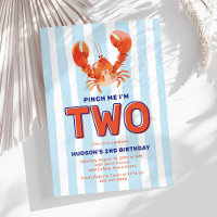 Pinch Me I'm Two Lobster 2nd Birthday