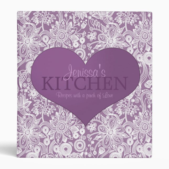 Pinch of Love 1 Inch Recipe Binder (Front)