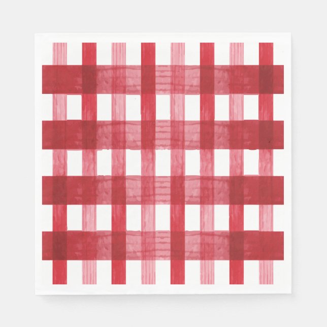 Pinch of Love Kitchen Red Party Napkins (Front)