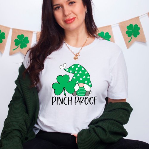 Pinch Proof Cute Gome Green Clover T_Shirt