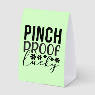Pinch Proof Lucky-62906 Paper Table Tent
