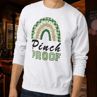 Pinch Proof St Patrick's Day Green Rainbow Plaid