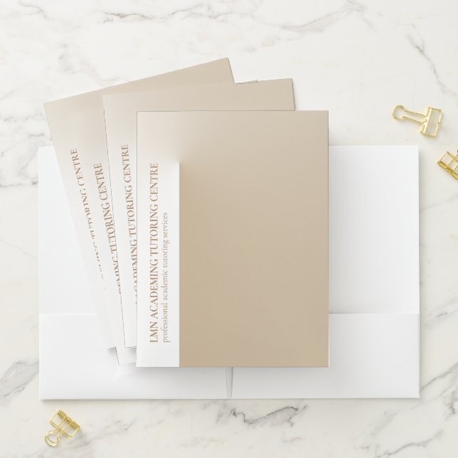 Pinched Brown Pocket Folder (In Situ)