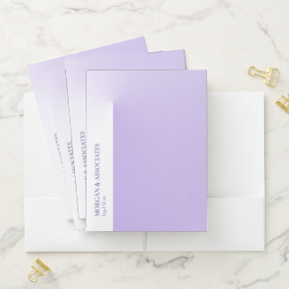 Pinched Lavender Pocket Folder
