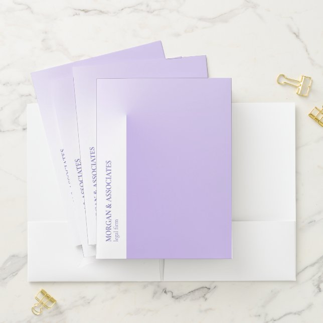 Pinched Lavender Pocket Folder (In Situ)