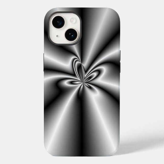 Pinched Stainless Steel Case-Mate iPhone Case (Back)