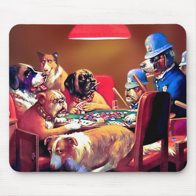 Pinched with Four Aces Mouse Pad (Front)