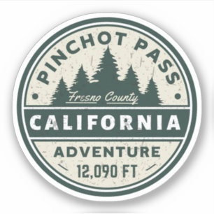 Pinchot Pass high mountain pass Sierra Nevada x Sticker