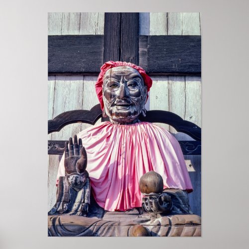 Pindola Bharadvaja statue in Nara _ Japan Poster