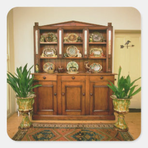 Pine and cedar dresser square sticker