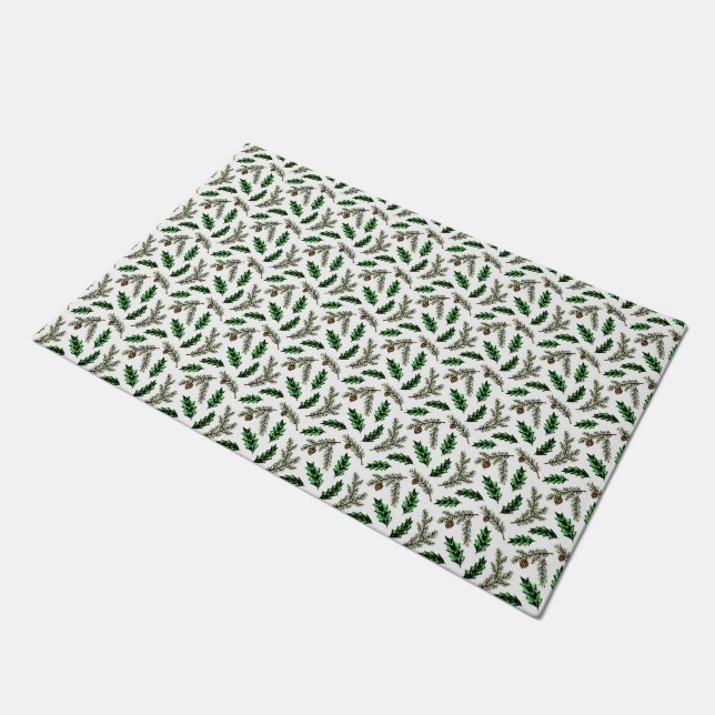 Pine and holly  doormat (Angled)