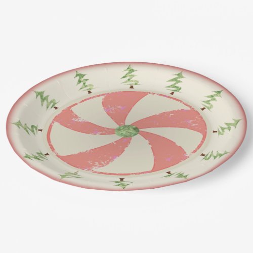 Pine and Peppermint Paper Plates