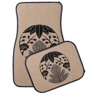 Pine bamboo ume car mat