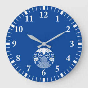 Pine bamboo ume large clock