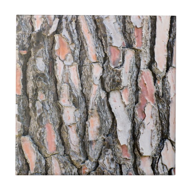Pine bark pattern ceramic tile (Front)